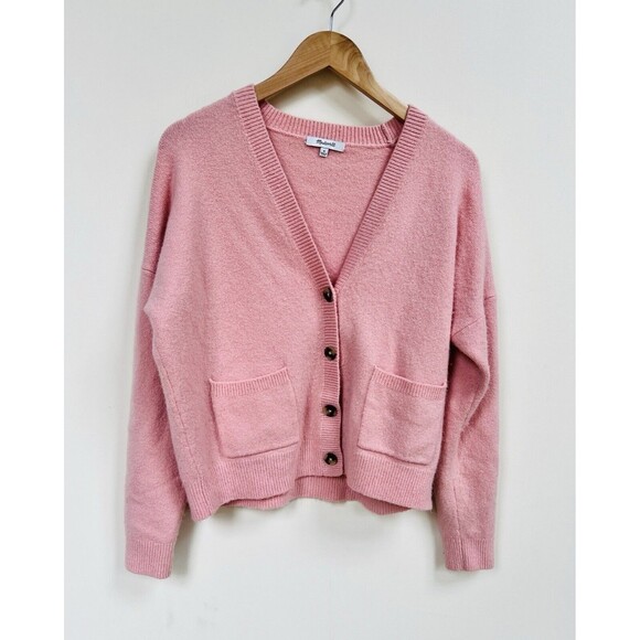 Madewell Sweaters - Madewell Cardigan, Forgotten petal In Soft Pink